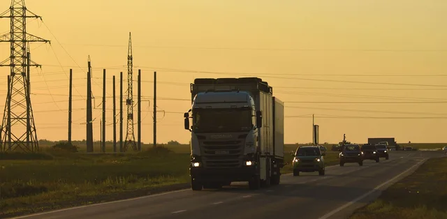 car, truck, evening, road, traffic, car wallpapers, transport, vehicle, orange car, brown car, orange road, orange truck, brown truck. Canadian movers charge per hour: Vancouver invoice explained